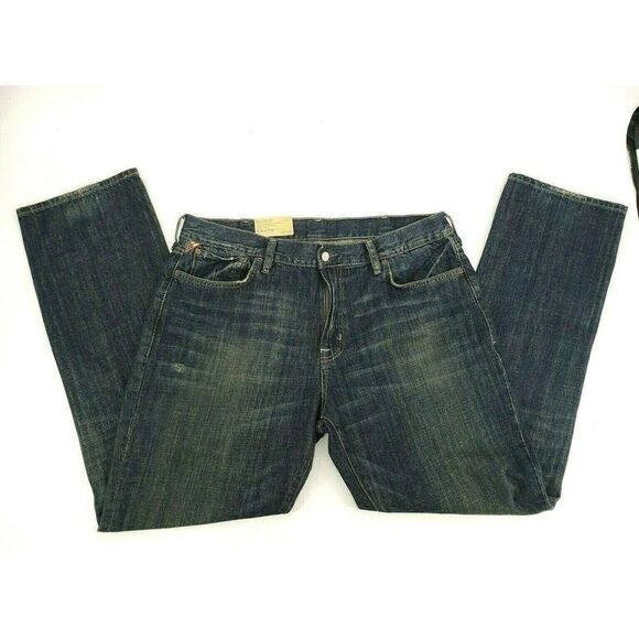 Denim & Supply Ralph Lauren Dark Blue Jeans Slouch - Picture 11 of 12